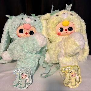 Baby 3 Bunny Front Pack or back pack. Your choice of color.